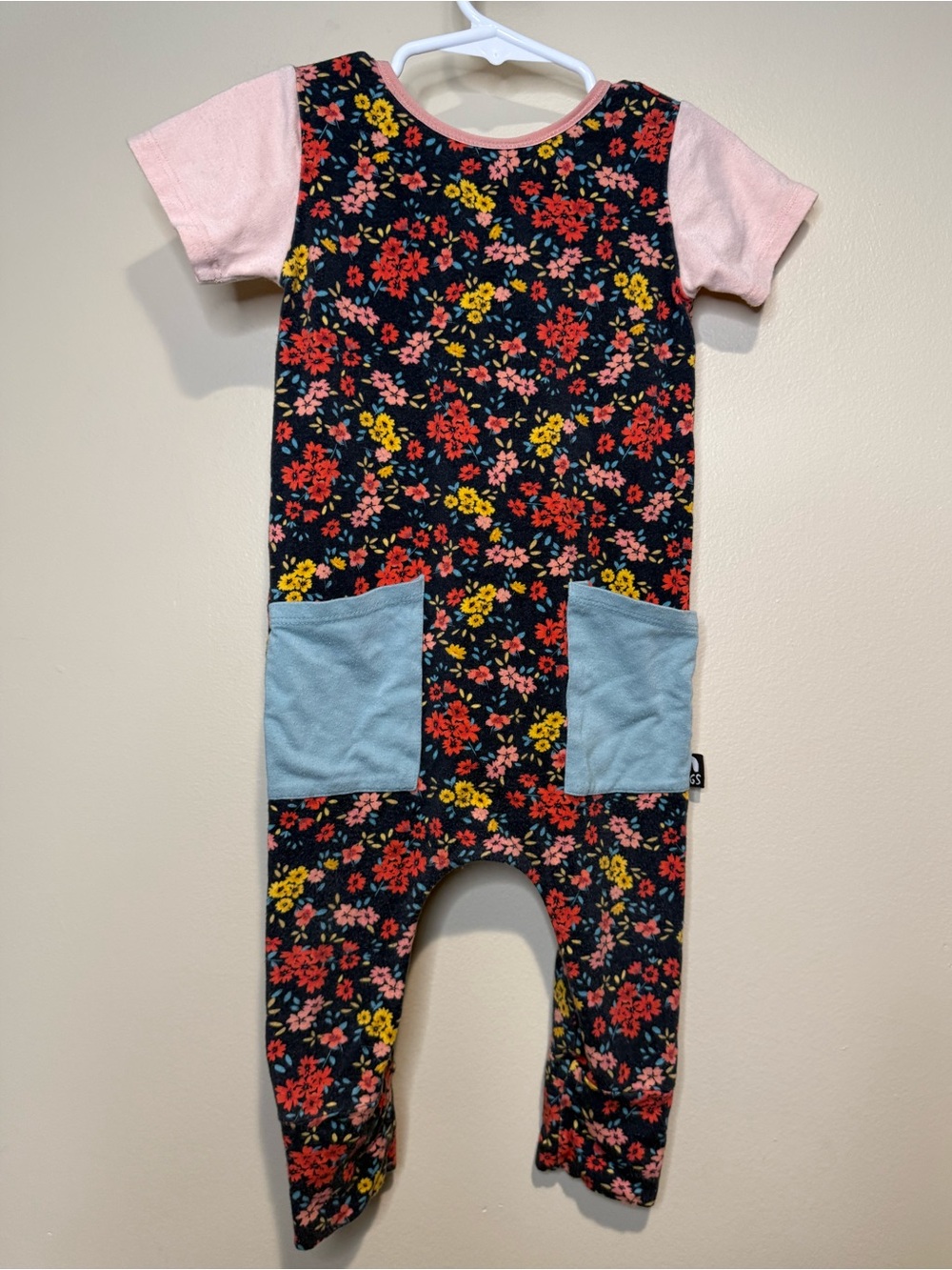 Rags to Raches 18-24 months ditsy floral jumper romper